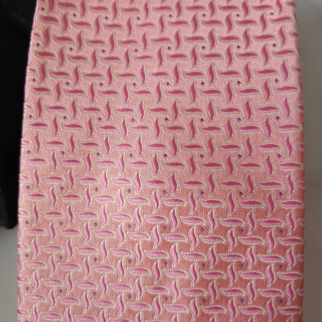 에스.티. 듀퐁 실크 핑크 패턴 넥타이 8.6cm B등급 A19555 상품이미지7