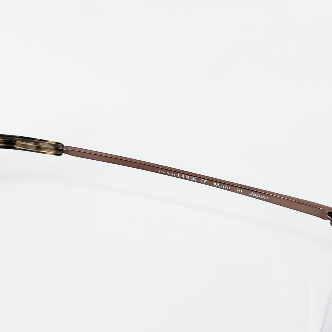 LUCK 브라운 반무테 데드스탁 빈티지안경 상품이미지3