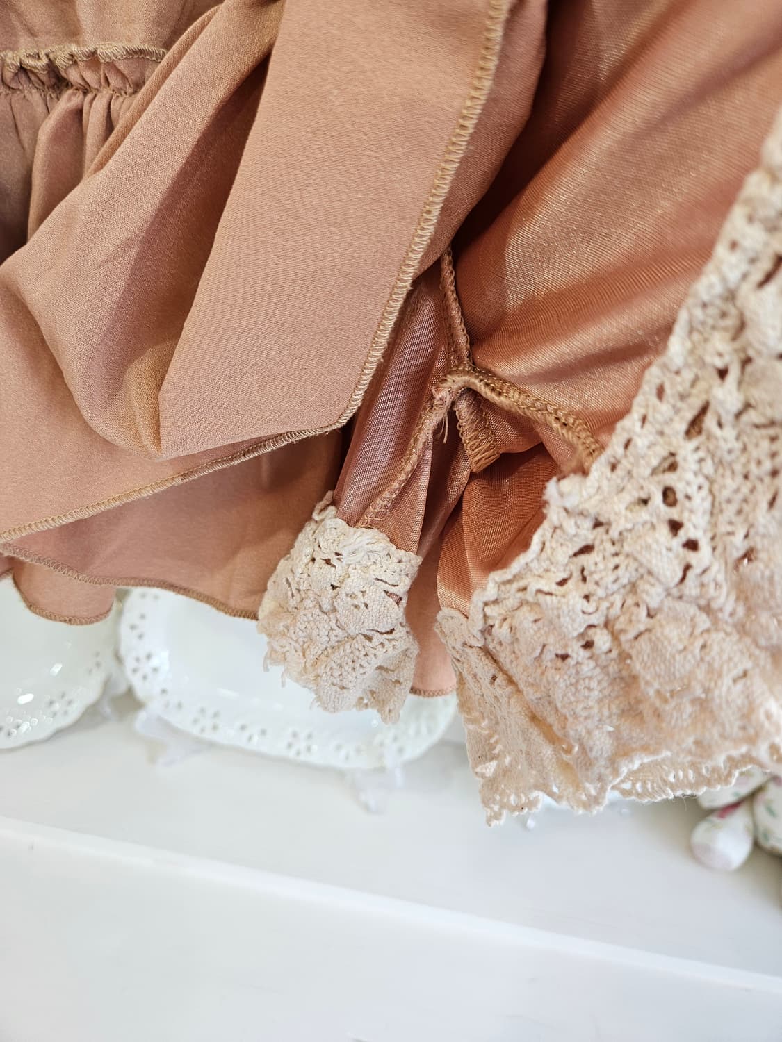 카라멜핑크 카고 큐롯 스커트팬츠 상품이미지4