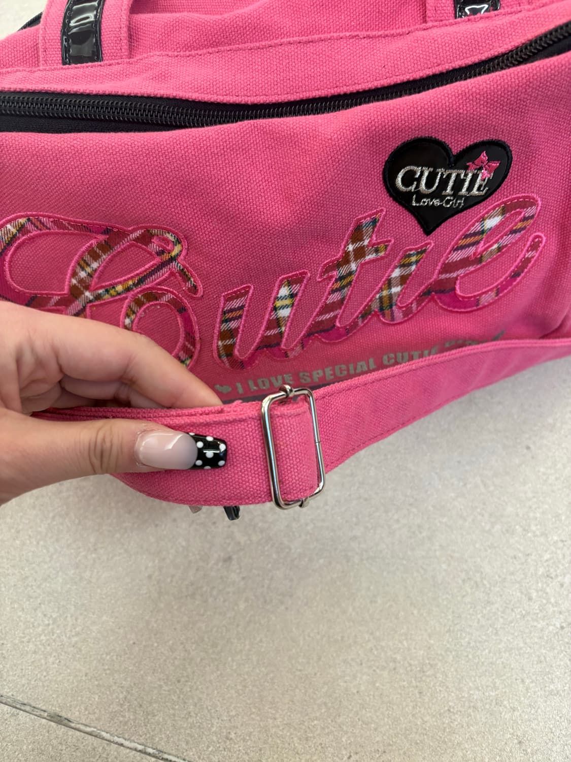 핑크 키치 갸루 숄더백 상품이미지5