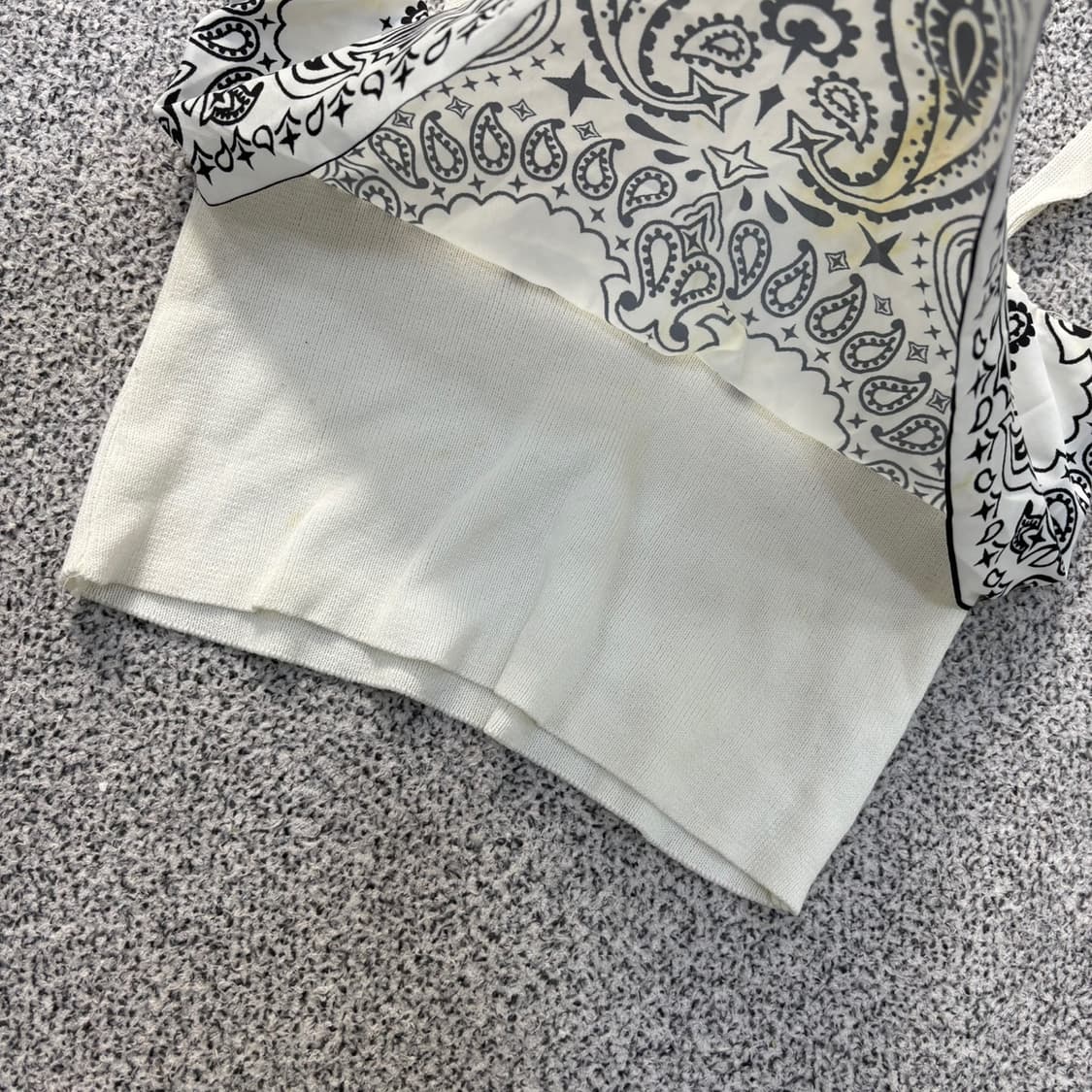 실측 페이즐리 반다나 끈나시 크롭탑 0416J 상품이미지2