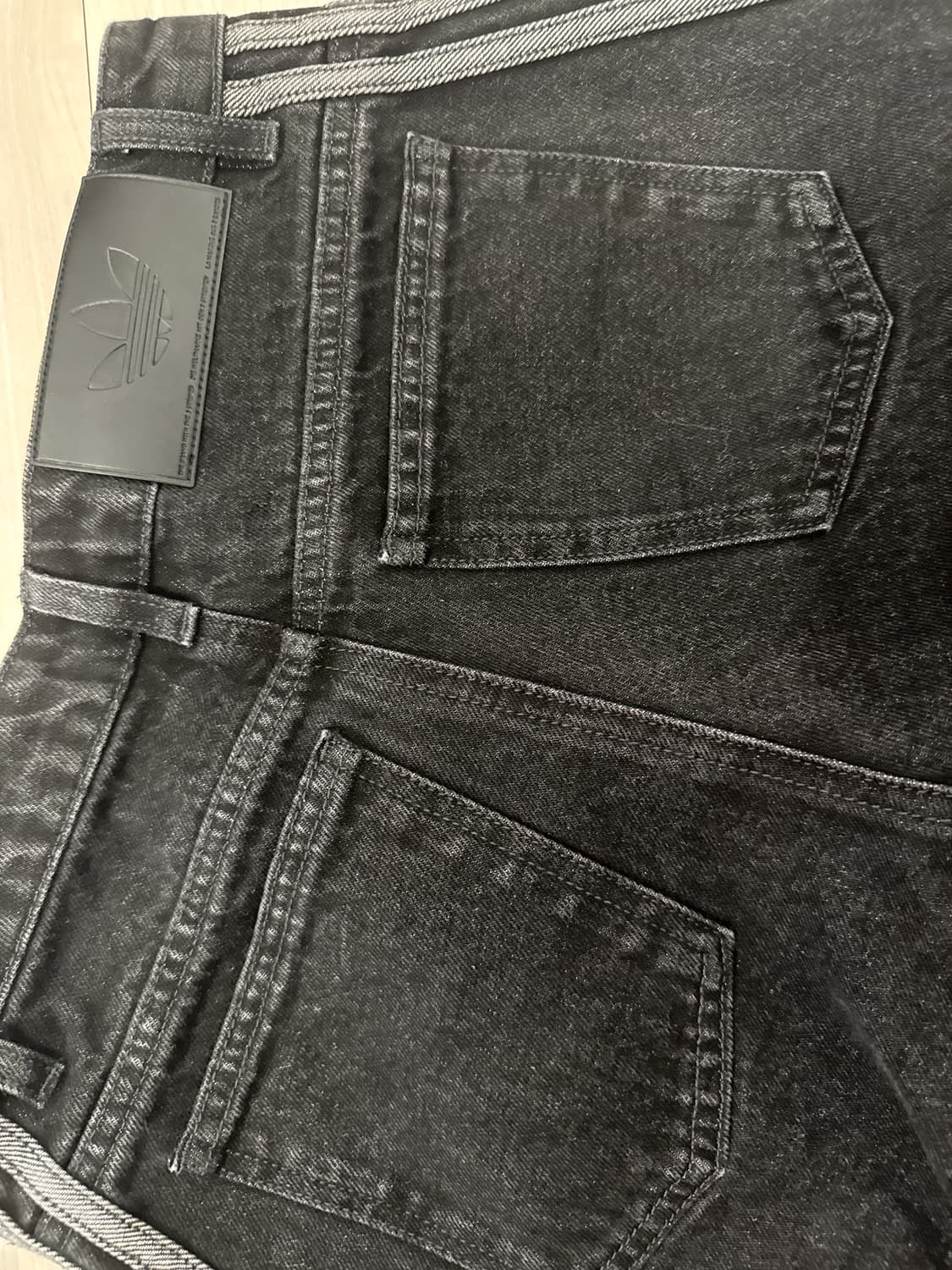 교환)아디다스 루즈 데님 와이드핏 흑청 27 -> 28 or 29 교환 상품이미지3