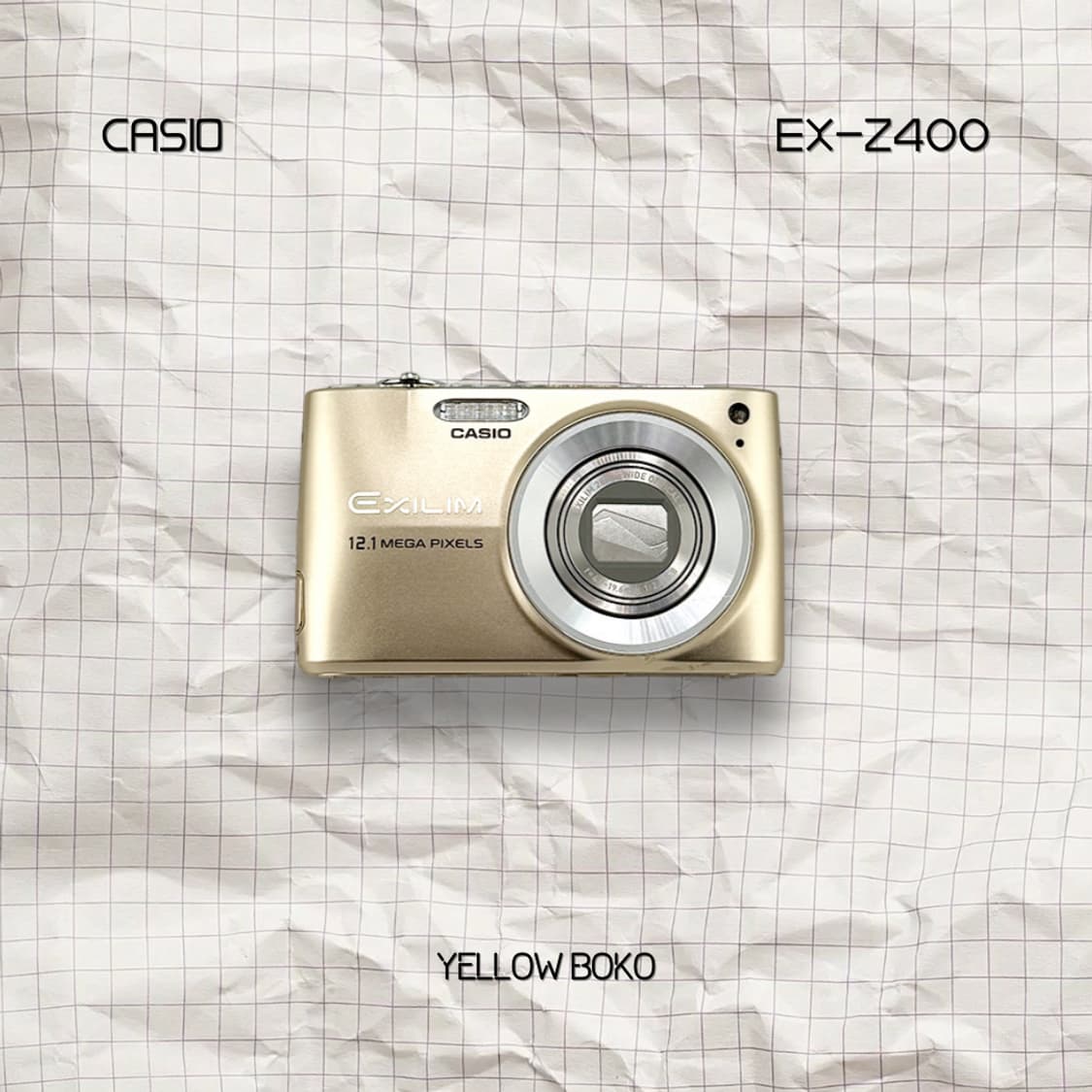 [수채감성] CASIO 카시오 엑슬림 EX-Z400 레트로 디지털 카메라 상품이미지1