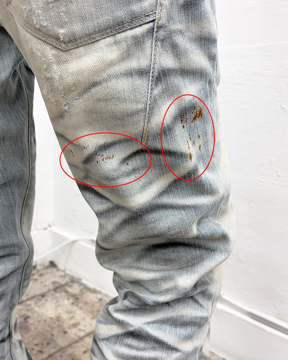 닐바렛 링클 워시 데님 팬츠 상품이미지7