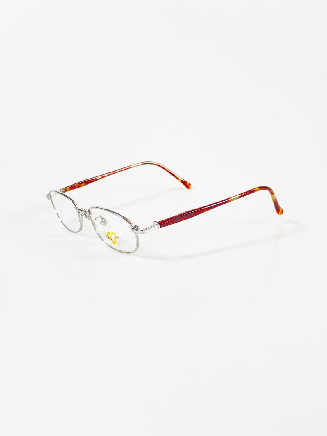 90s QINGREN 실버 메탈 슬림 스퀘어 빈티지 안경 상품이미지3