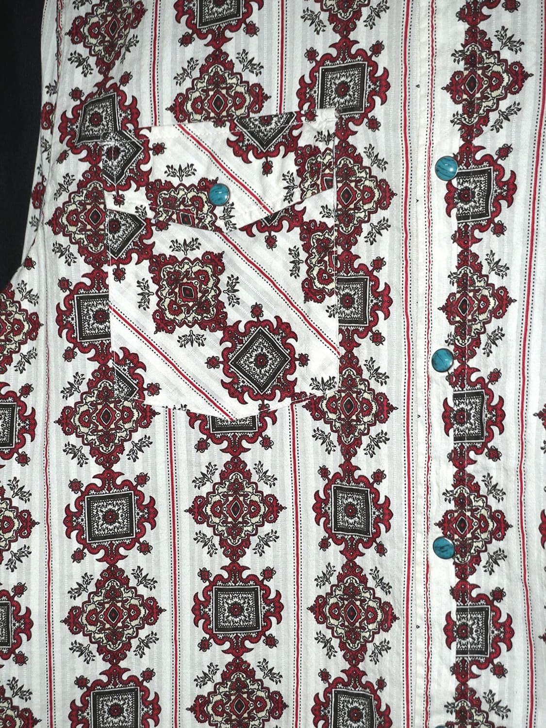 (smith's american) red ethnic shirt  상품이미지3