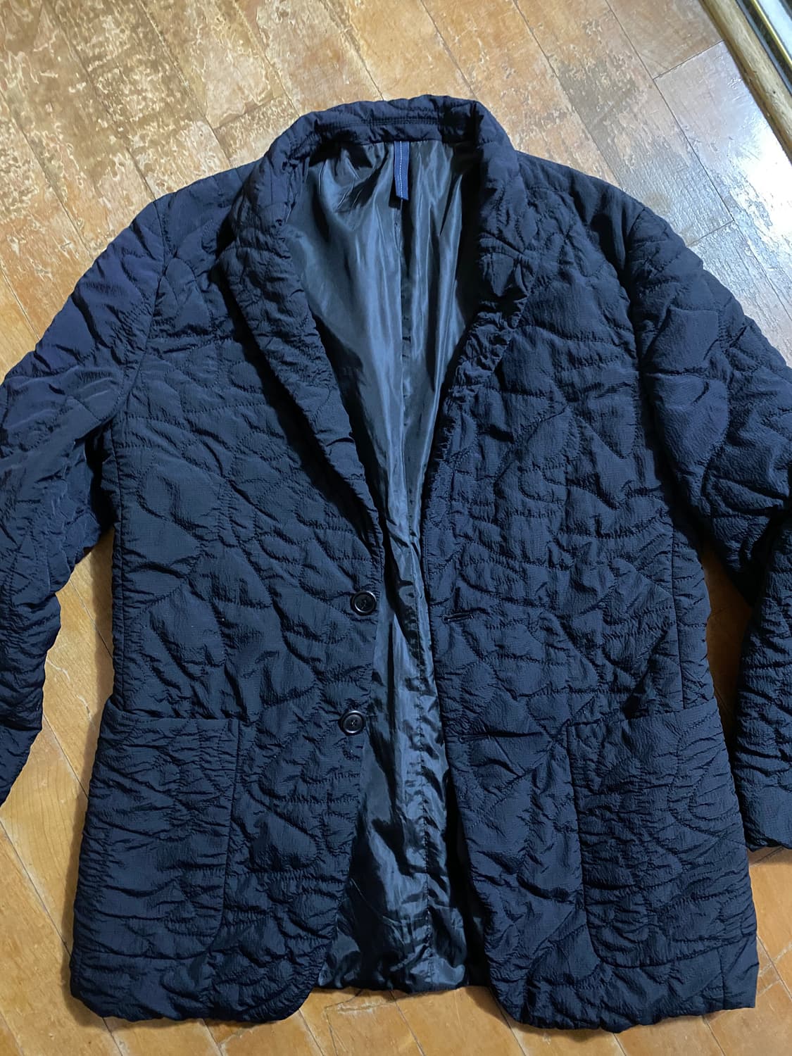 Customellow 블랙 퀼팅 블레이저 105 상품이미지1