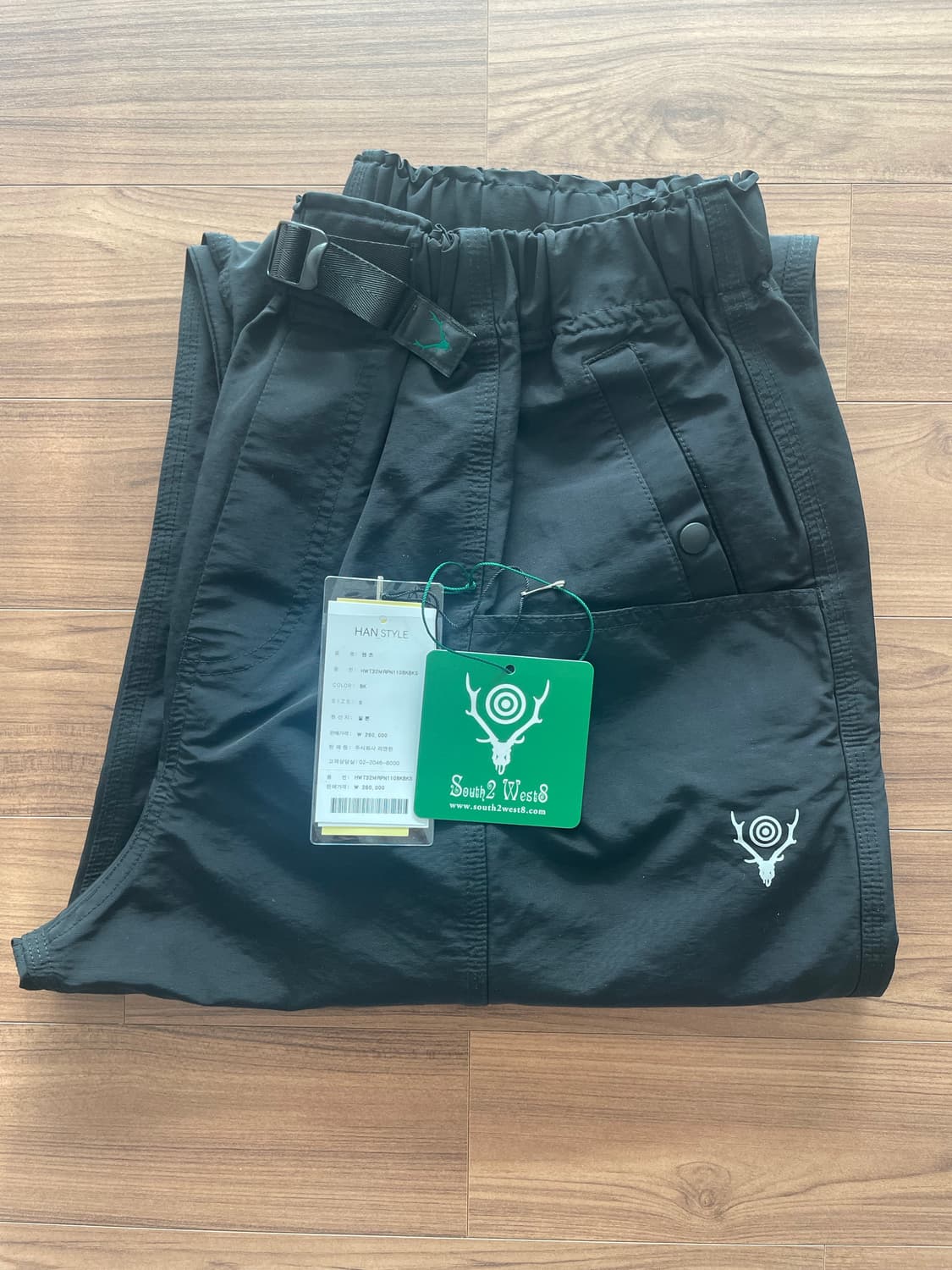 south2 west8 남이서팔 벨티드 팬츠 블랙 s 상품이미지7