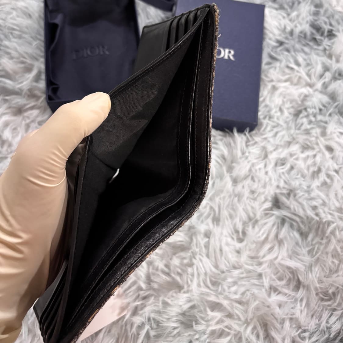 (정품) 디올 오블리크 자카드 반지갑 상품이미지4