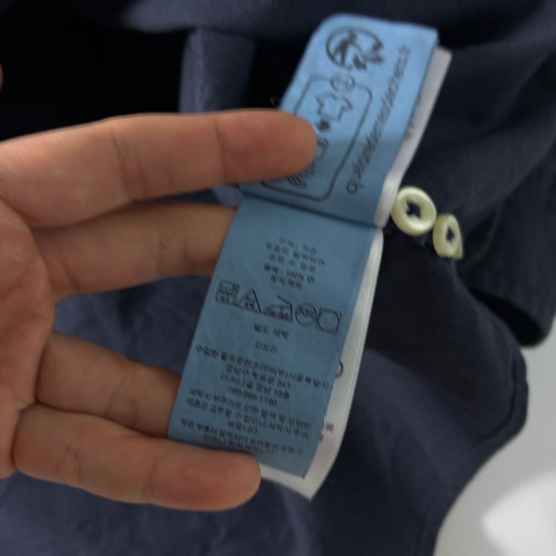 Polo  폴로 랄프로렌 신형 자수 코튼 네이비 셔츠  상품이미지4