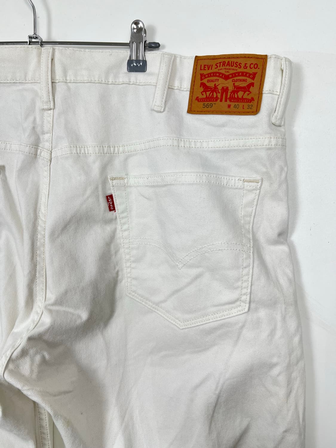 Levis 리바이스 569 화이트 데님 팬츠 상품이미지6