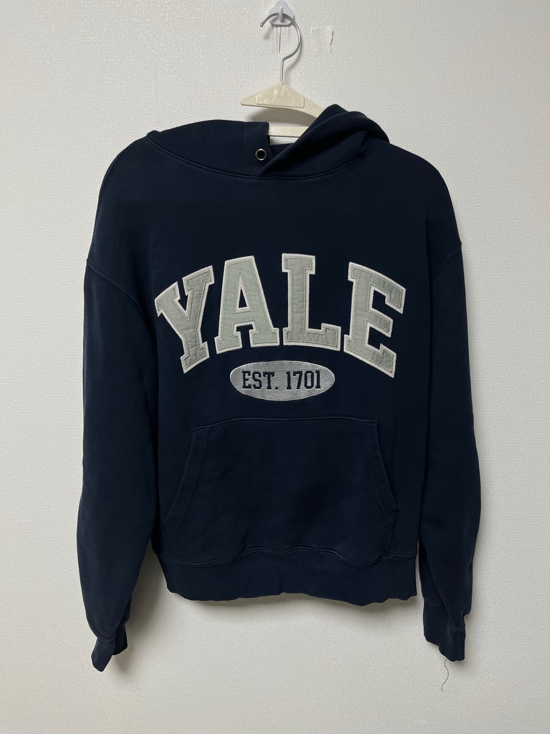 [ws] YALE 투톤아치 후드_네이비 상품이미지2