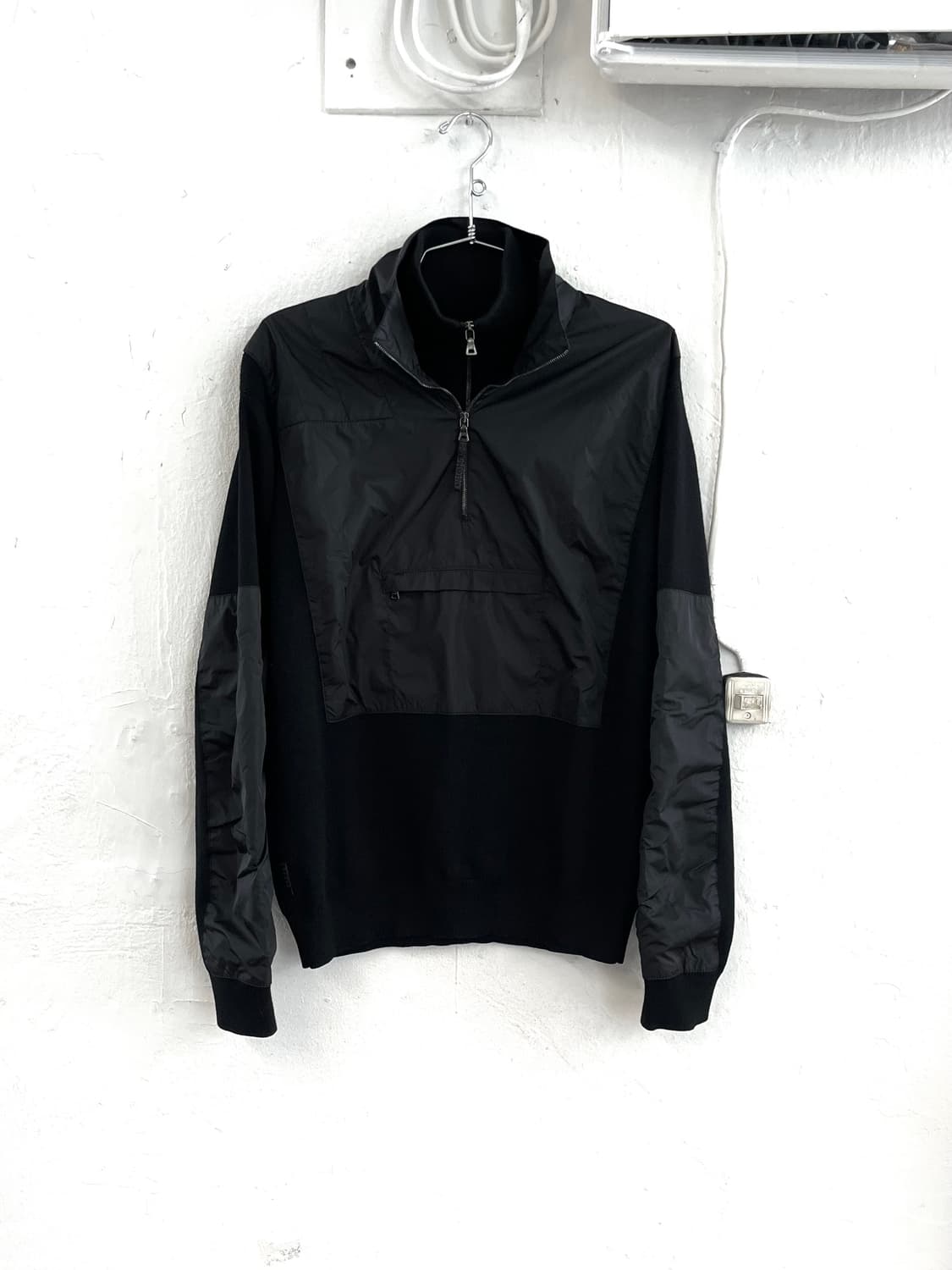 프라다 스포츠 2010AW 아카이브 유틸리티 울 니트 하프 집업 자켓 상품이미지1