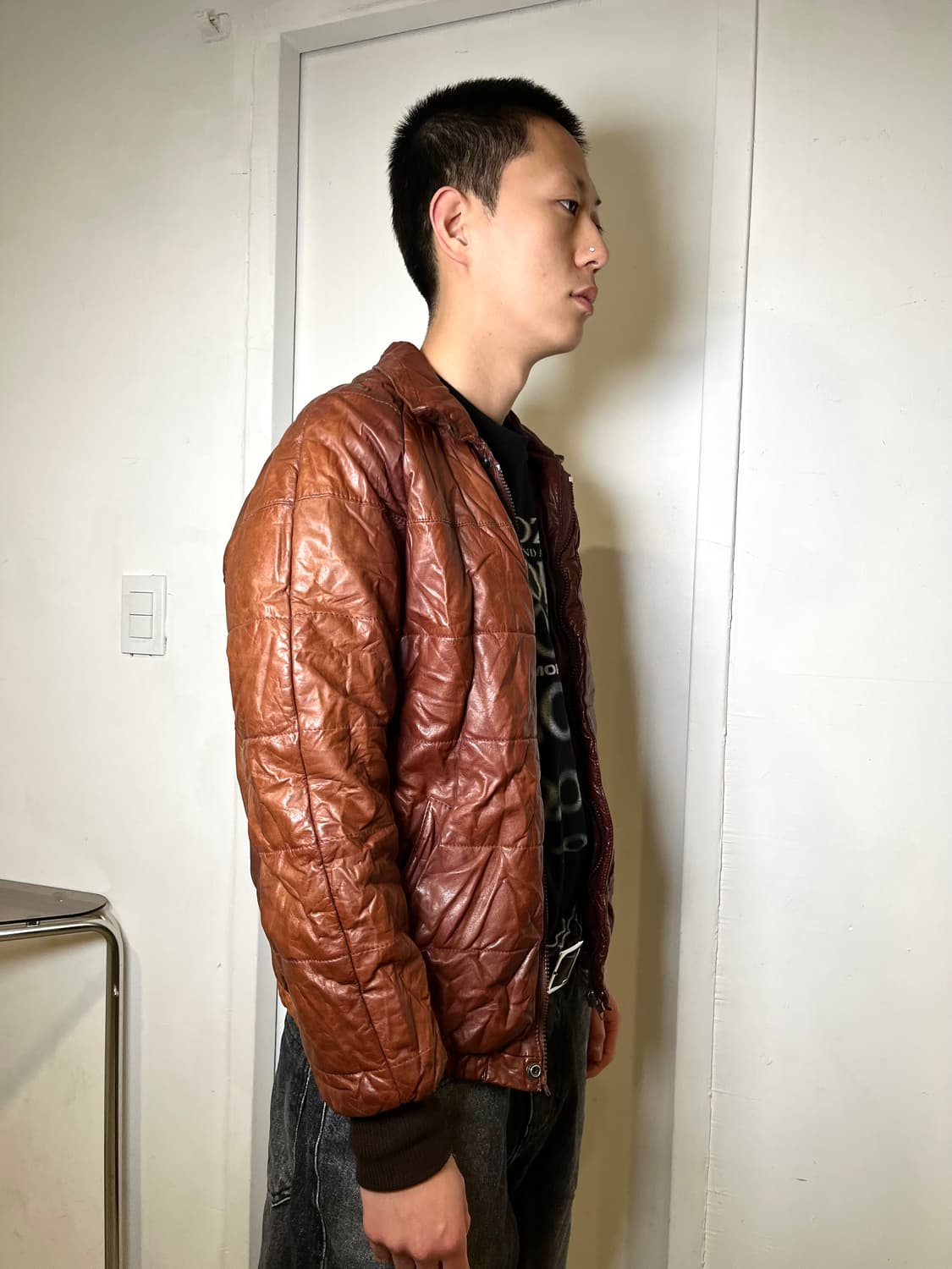 Brown Leather Padding 상품이미지1