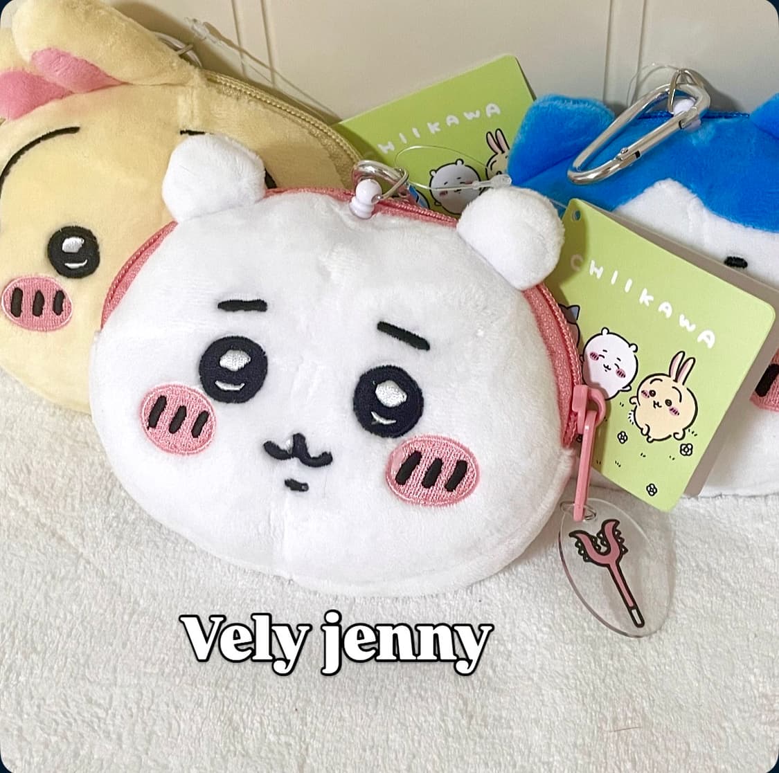 새상품)정품 먼작귀 치이카와 하치와레 우사기 파우치 인형 키링 상품이미지7