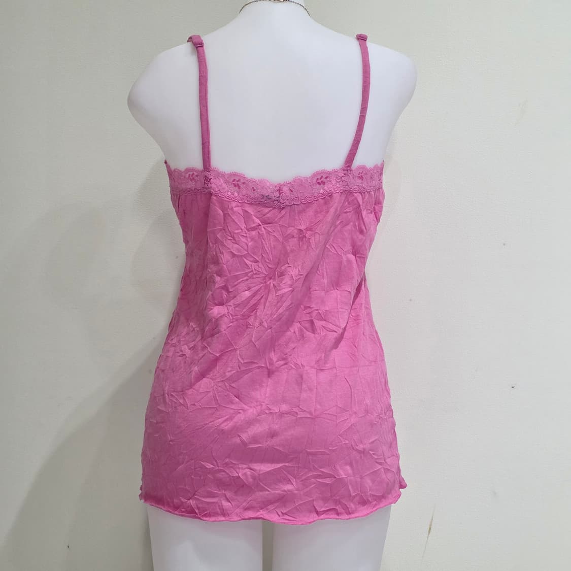 유럽빈티지)핑크 히메갸루 레이스 y2k 로리타모리걸 로맨틱 슬립슬리브리스 상품이미지3