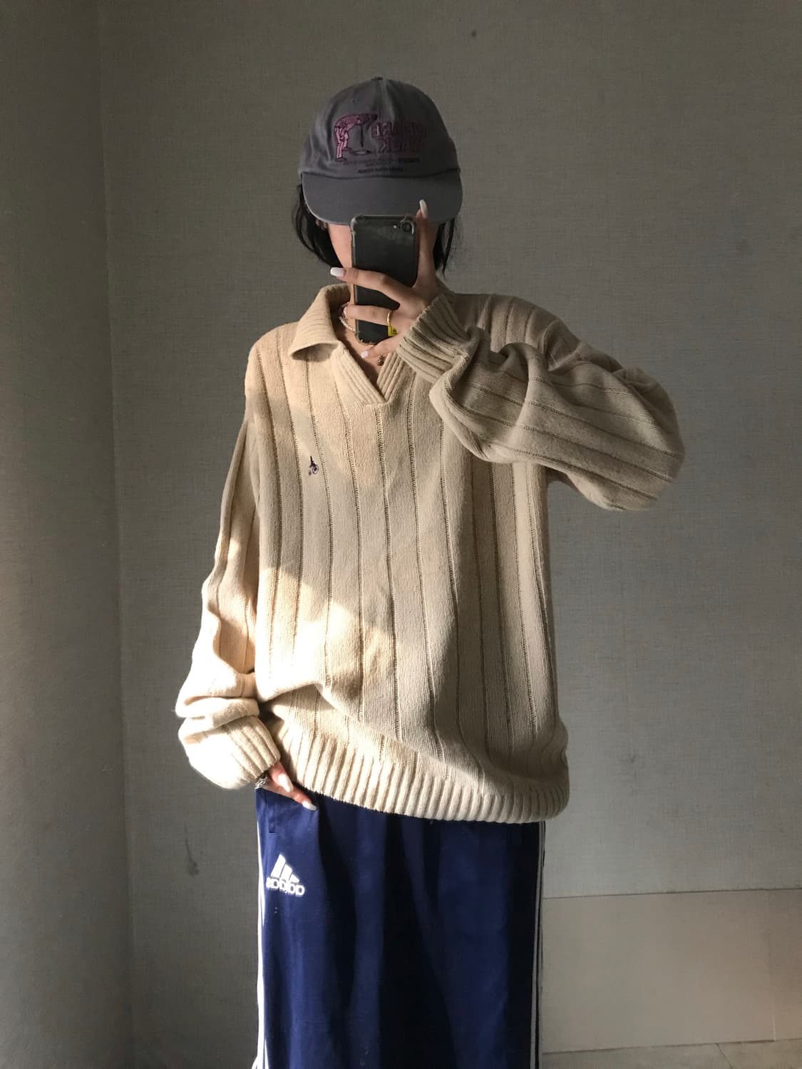 빈폴 베이지 루즈핏 니트 상품이미지1