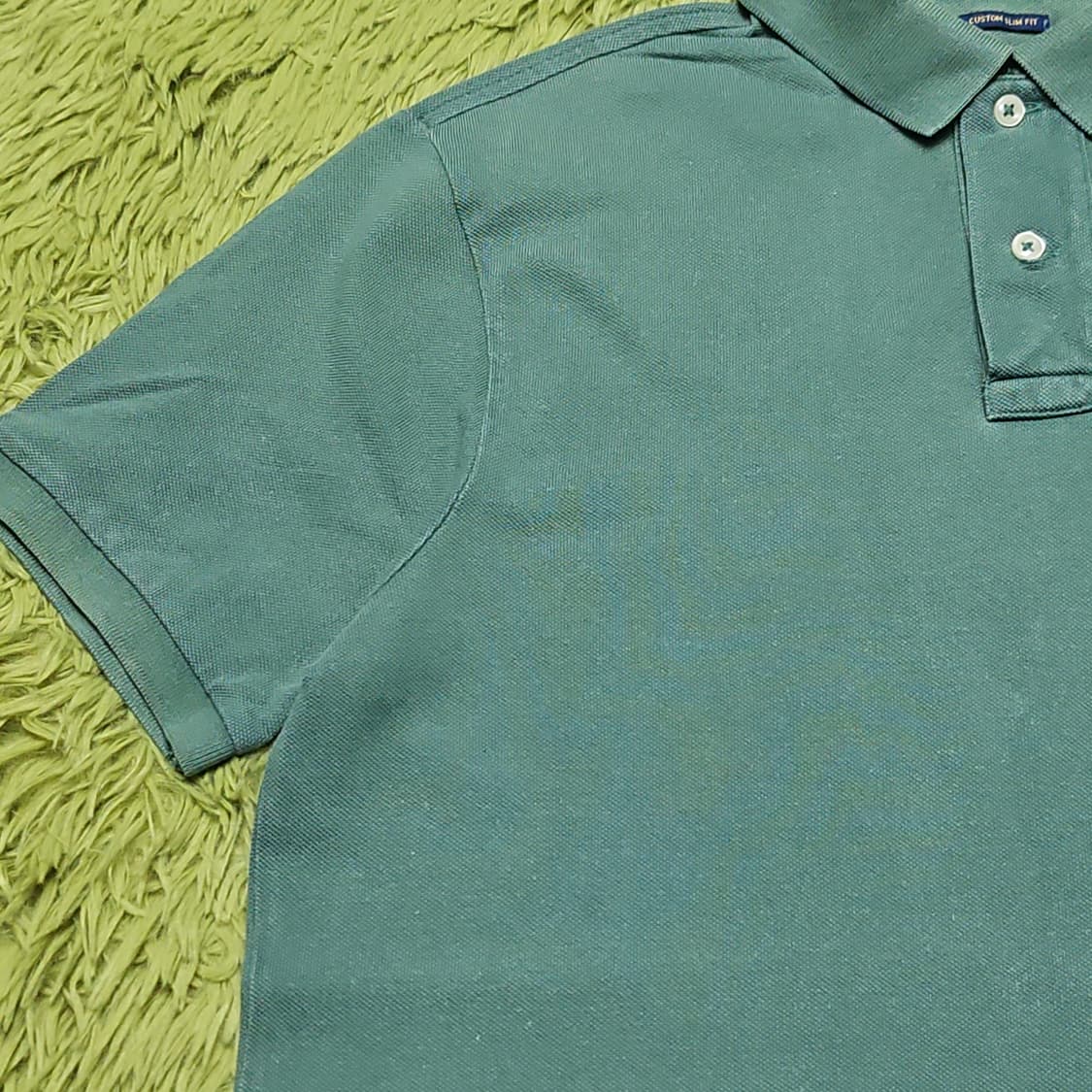 폴로 랄프로렌 커스텀 슬림핏 카라티 (그린/M) 상품이미지4