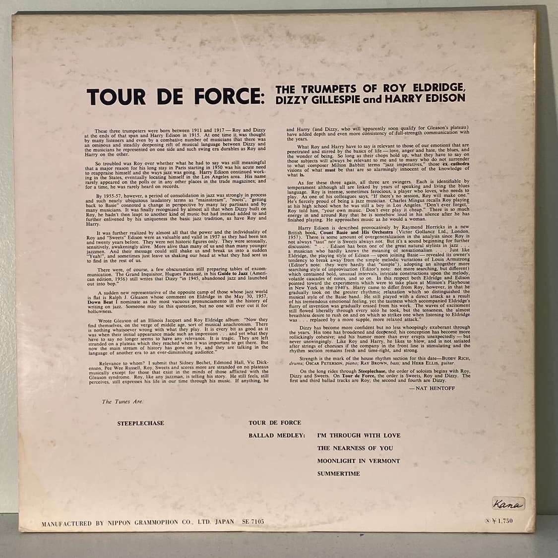 (수입중고LP-재즈) Roy Eldridge, Dizzy Gillespi 상품이미지2