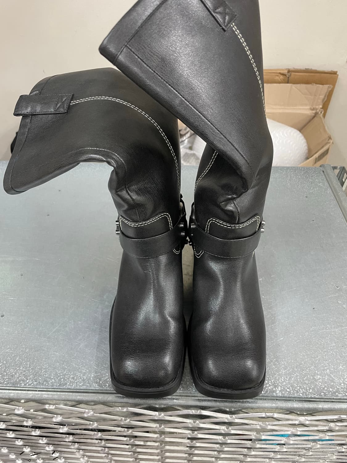 자라 블랙 엔지니어 롱부츠 235 (gr-4266) 상품이미지5