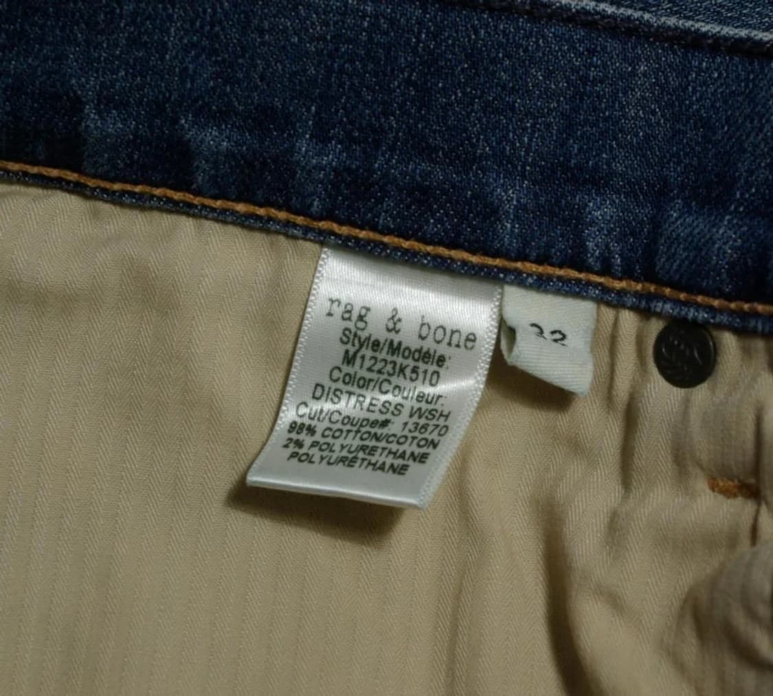 랙앤본 빈티지 슬림 데님팬츠 32 상품이미지8