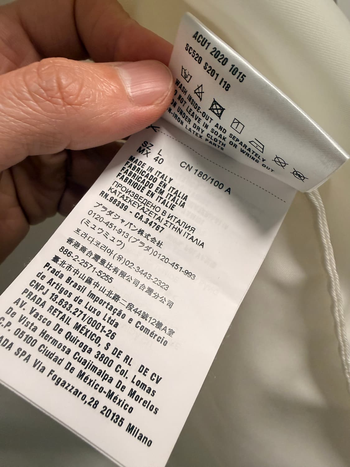 프라다 게버딘 리나일론 셔츠 자켓 상품이미지7