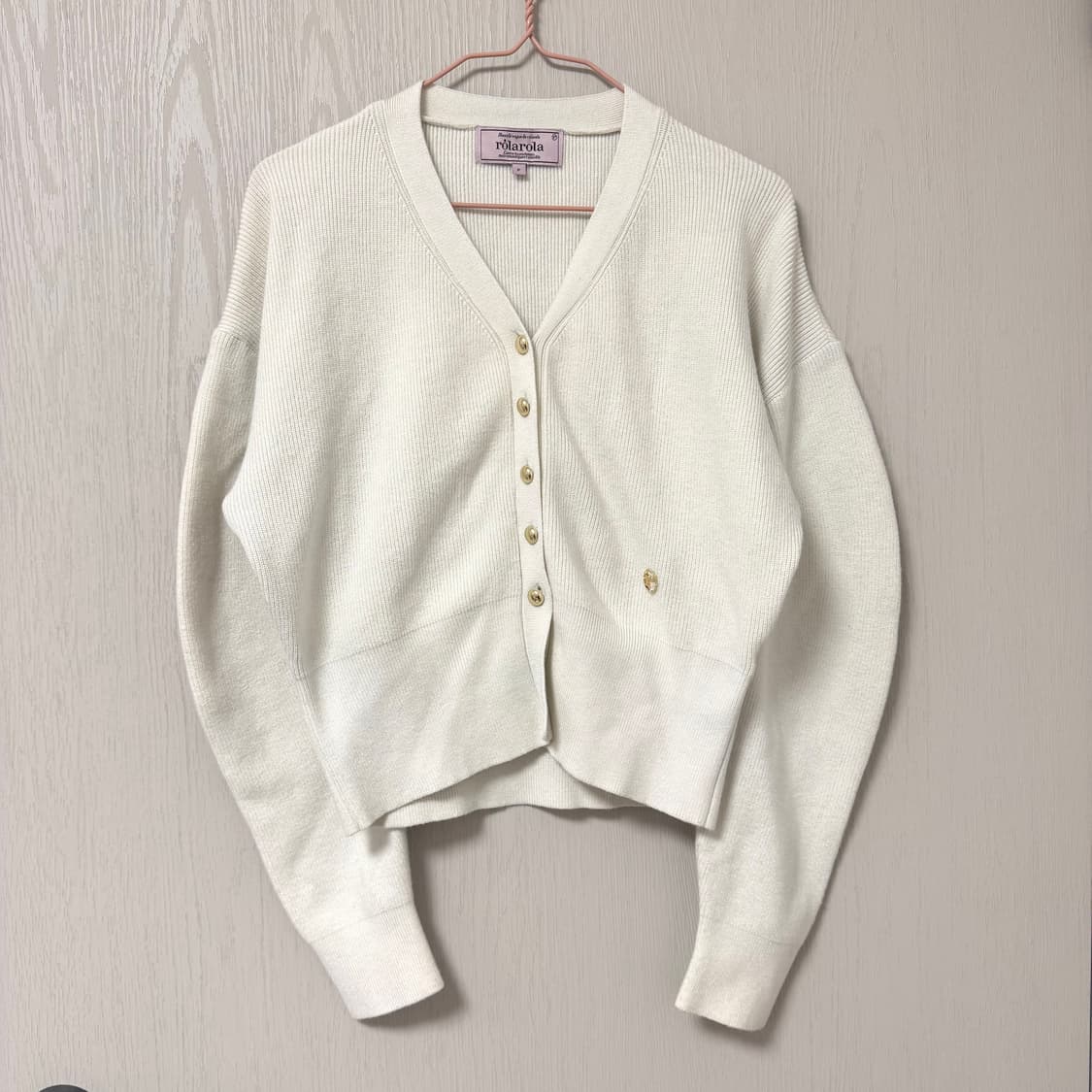 로라로라 벌룬 슬리브 가디건 상품이미지3