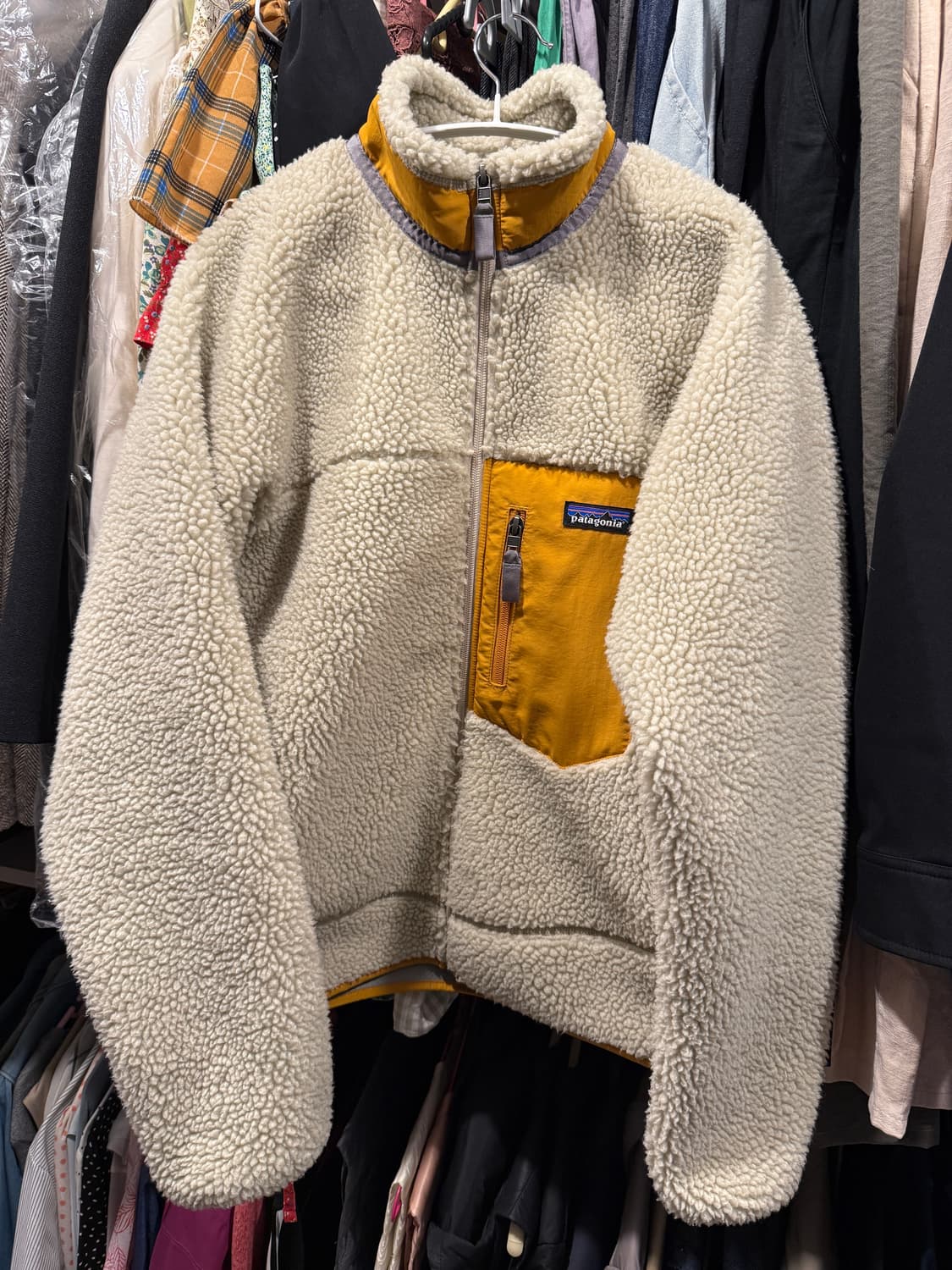 파타고니아 레트로X 플리스(후리스) 펠리컨 골드 S 상품이미지1