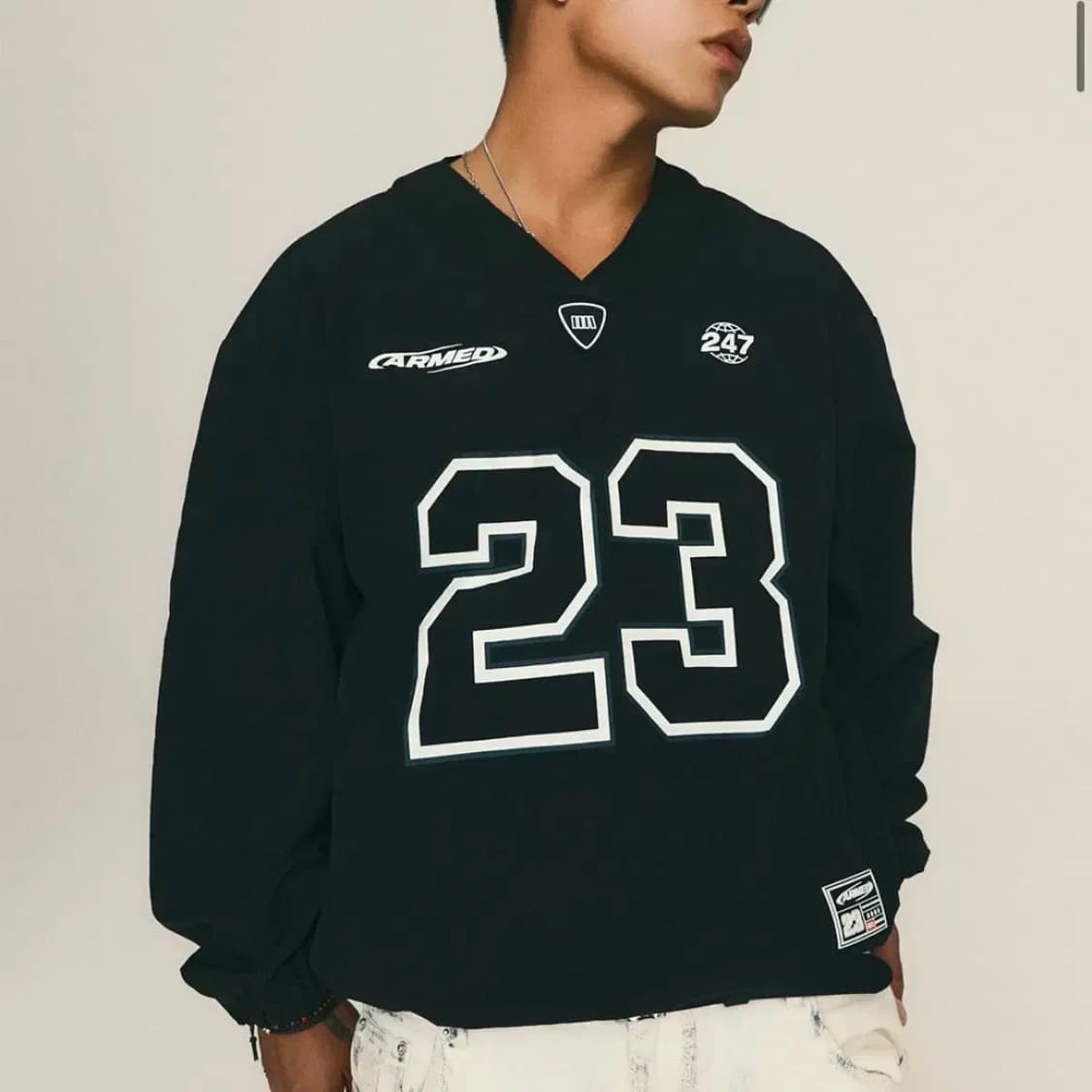 [머슬암드] 머슬암드 바람막이 맨투맨 우븐맨투맨 아노락 상품이미지1