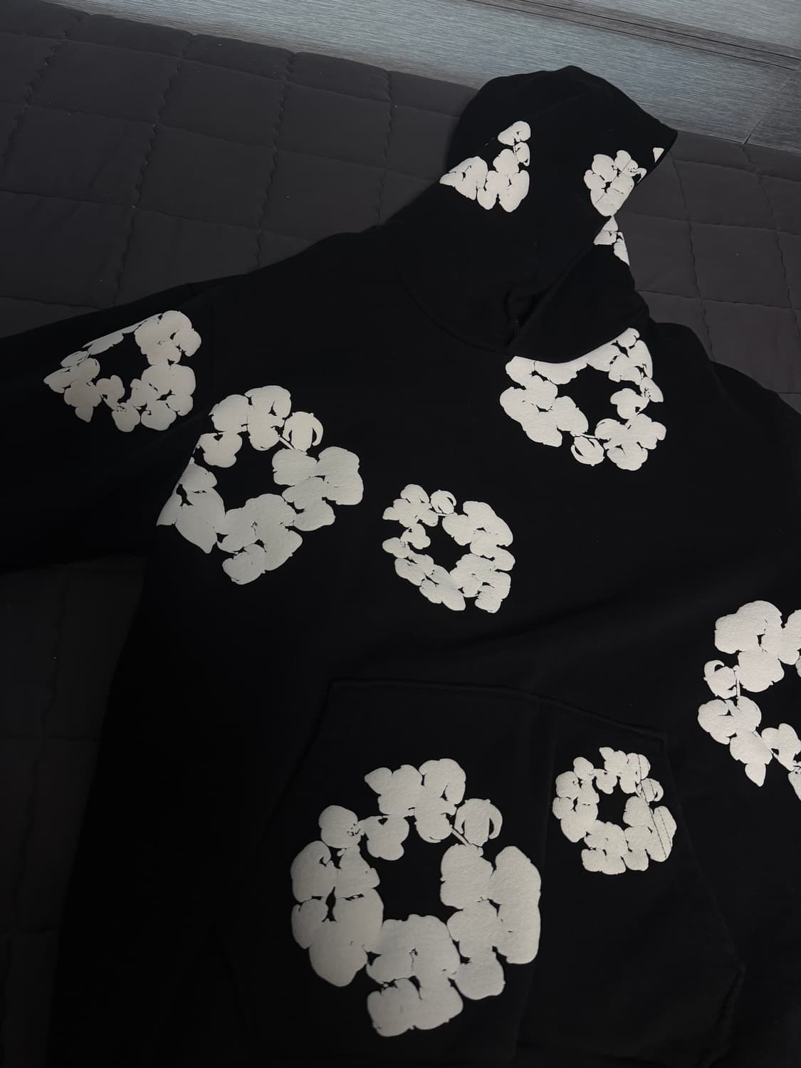 데님티어스 코튼 후드 블랙 L 상품이미지1