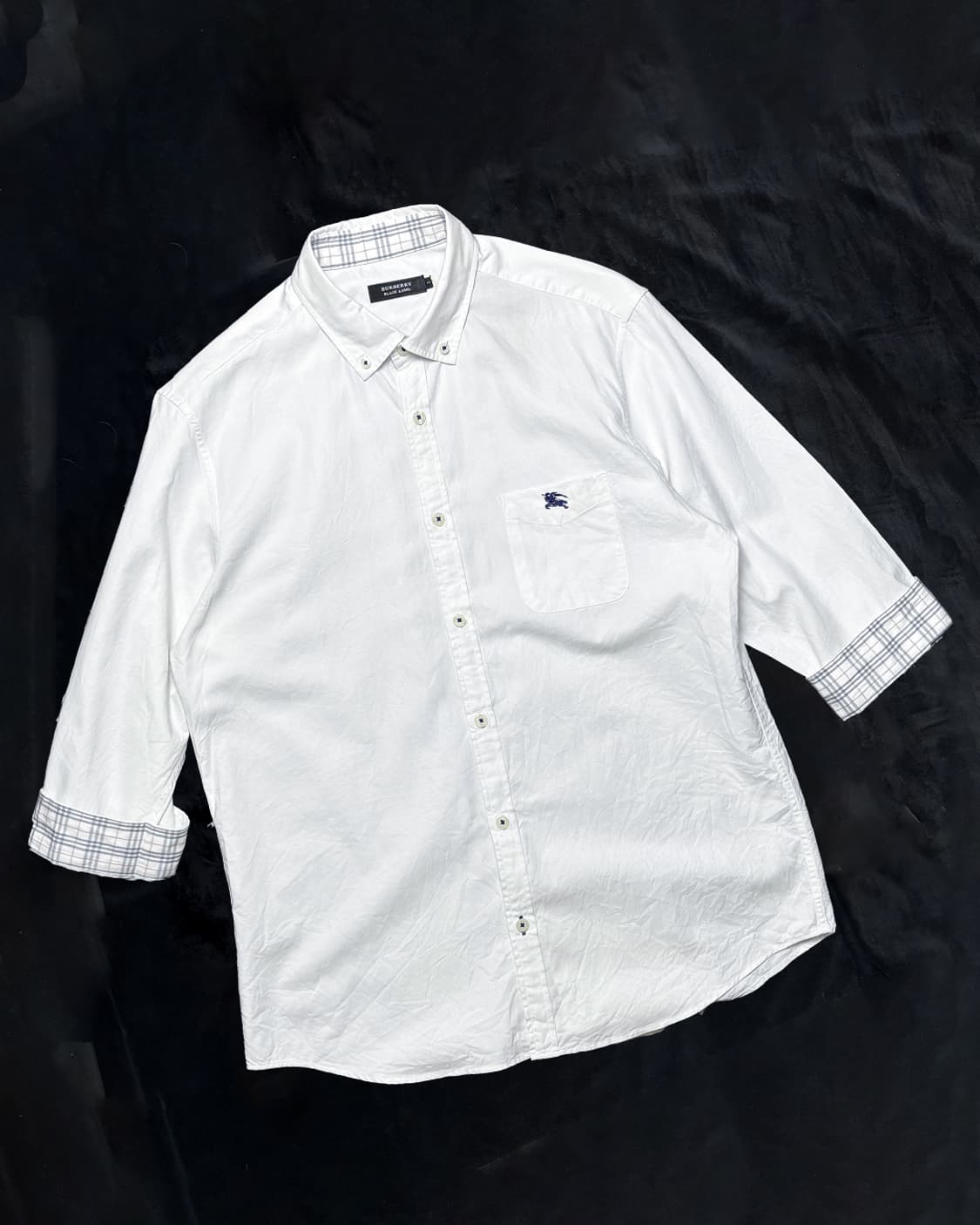 일본빈티지 Burberry Black Label 노바 체크 셔츠 상품이미지1