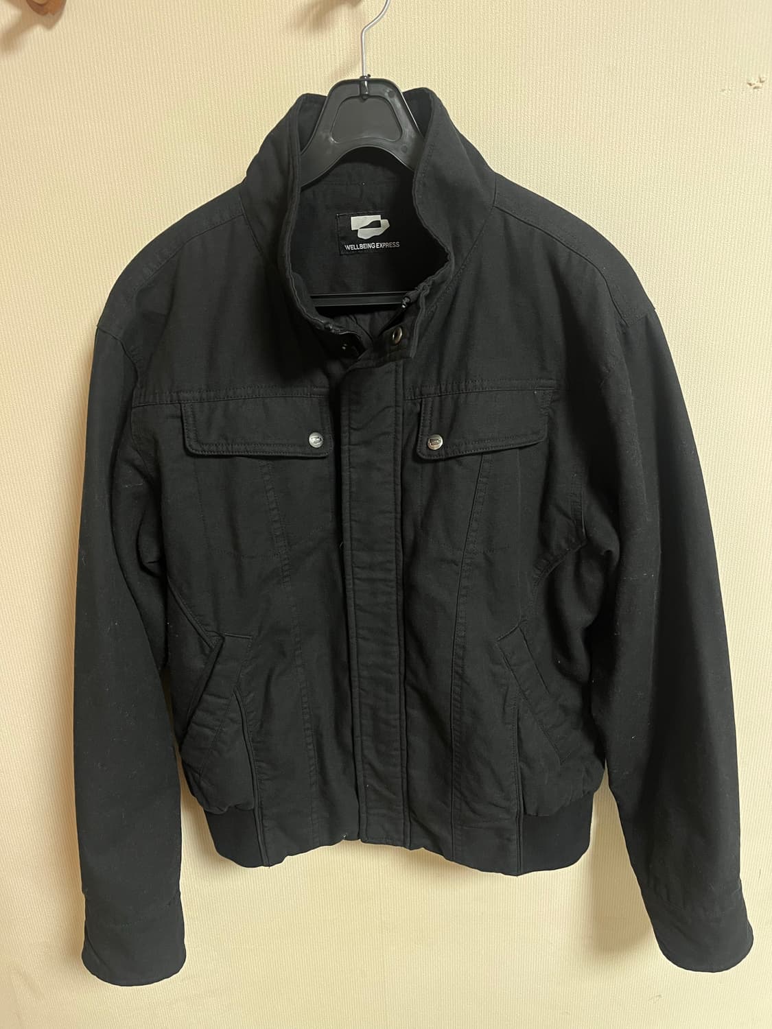 웰빙익스프레스 워시드 자켓 블랙-s 상품이미지1