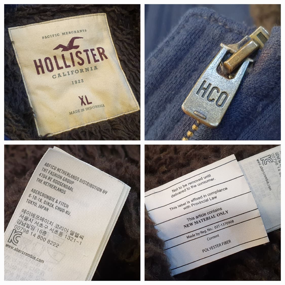 105.홀리스터 퍼 후드집업 상품이미지7