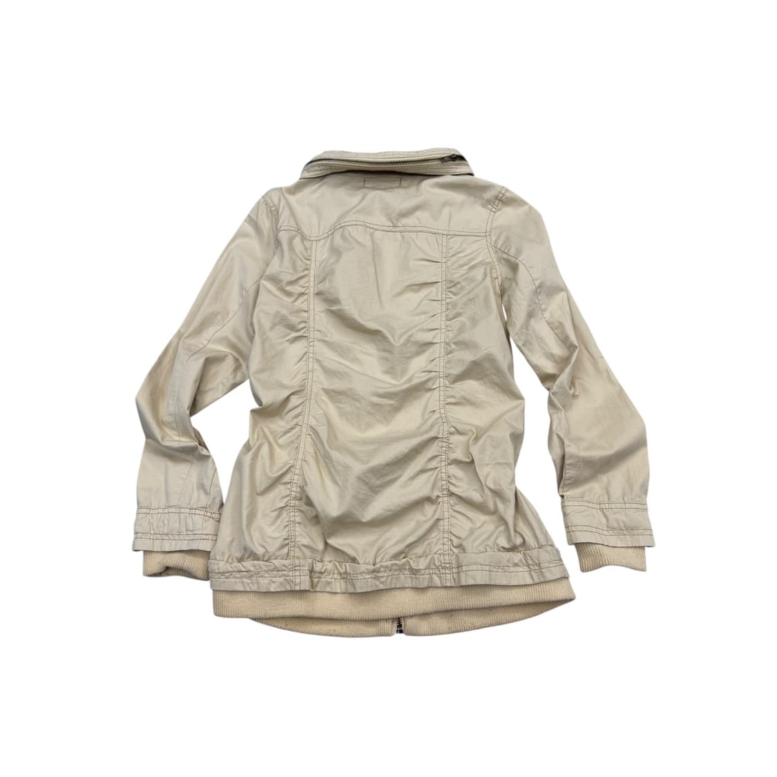 Ozoc shirring zip up jacket 상품이미지2