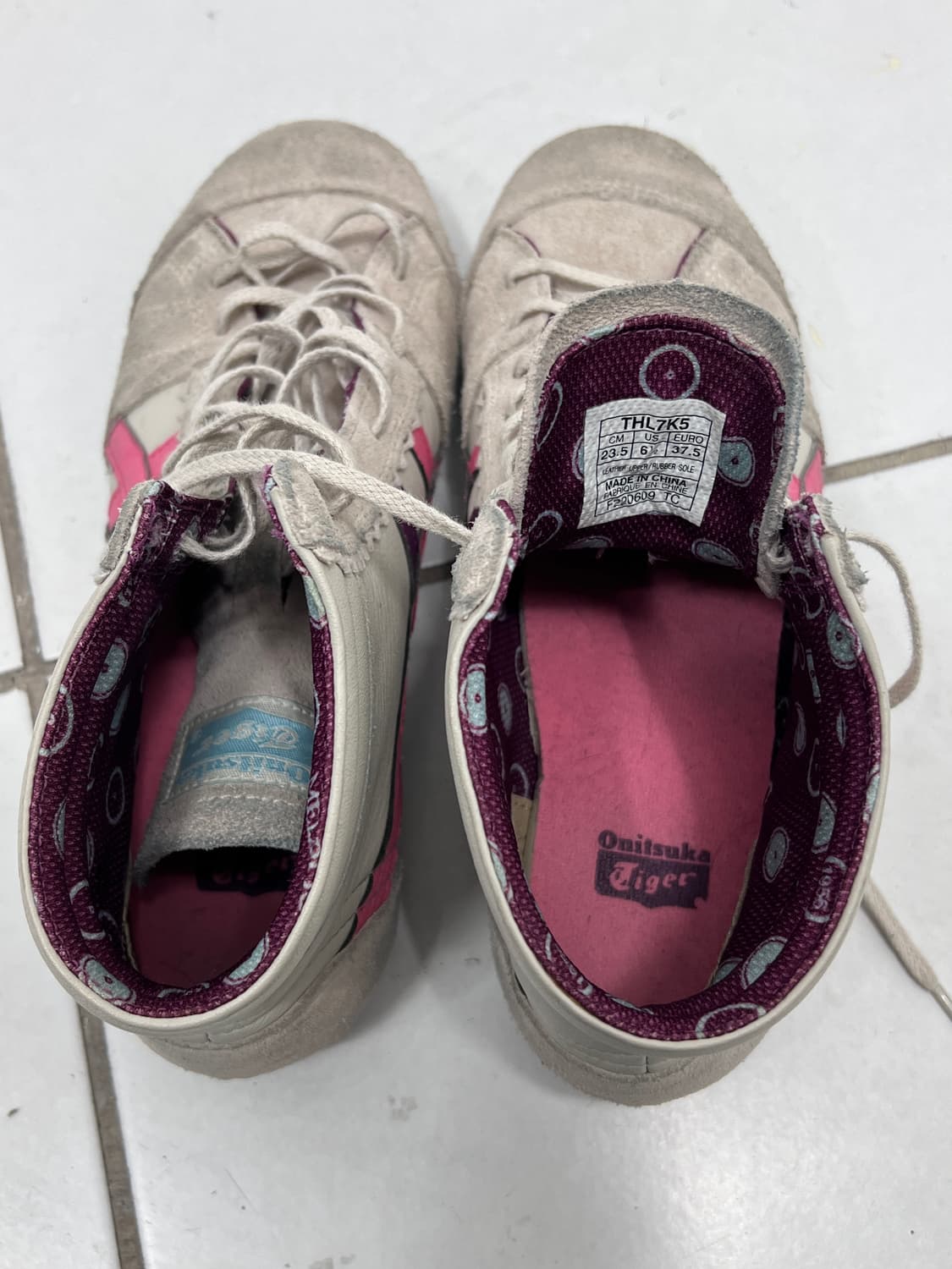 pink purpe line half shoes 상품이미지4