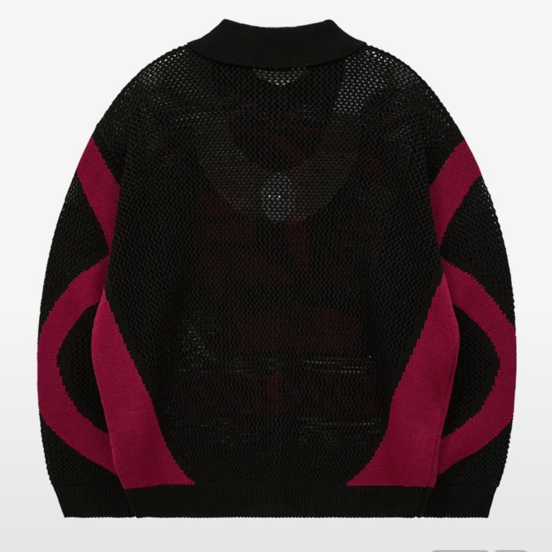 후드후드 H 카라 스카시 니트 블랙 상품이미지4