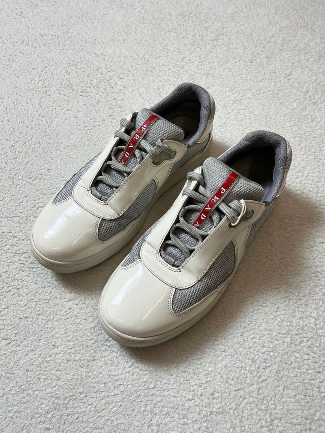 폴프라다 PRADA 00's 글로시 아메리카컵 스니커즈 A1727 상품이미지1