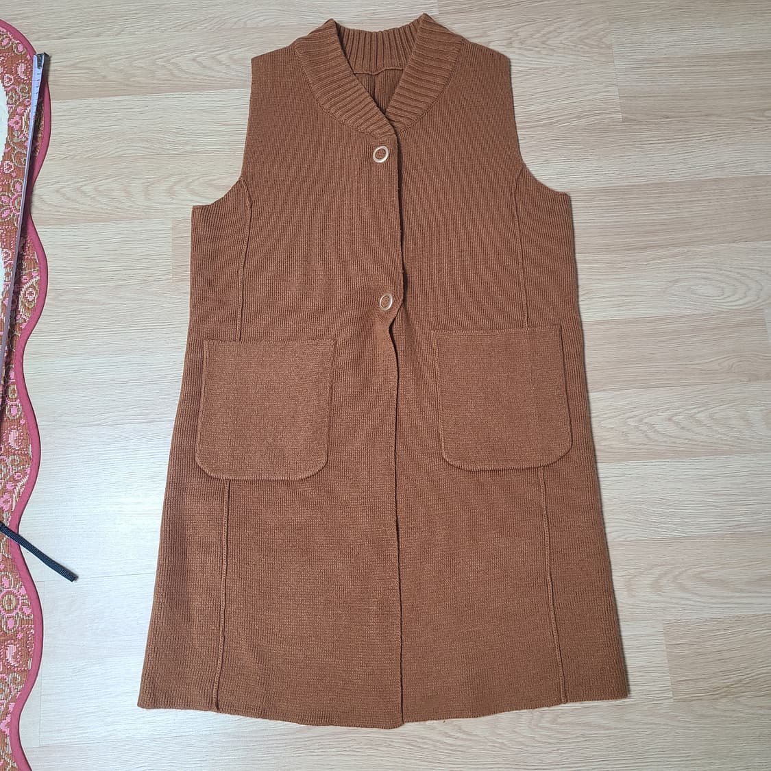 여성 롱 조끼 가디건 베스트 상품이미지1