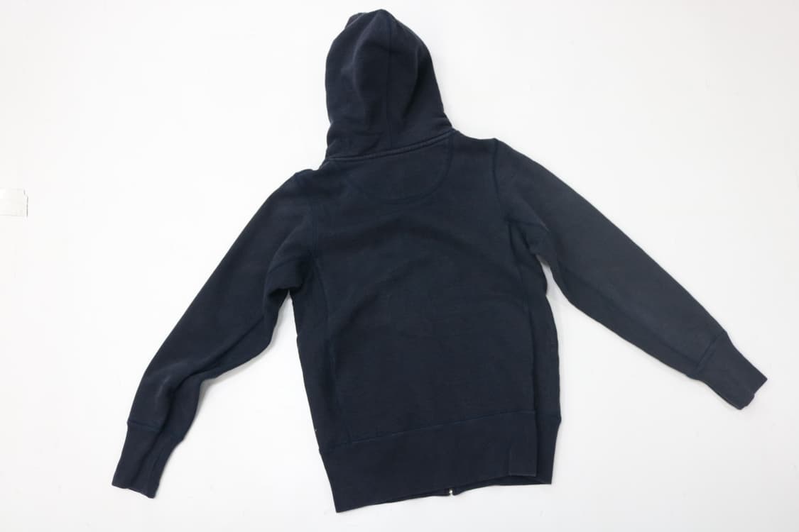 루루온더브릿지 빈티지 네이비 풀집업 후드 (M) 상품이미지6