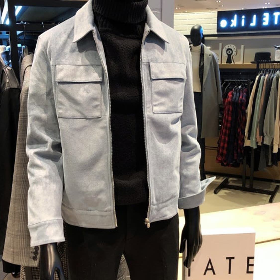 [거의 새상품] TATE 테이트 스웨이드 트러거 자켓 / 그레이M(95) 상품이미지4