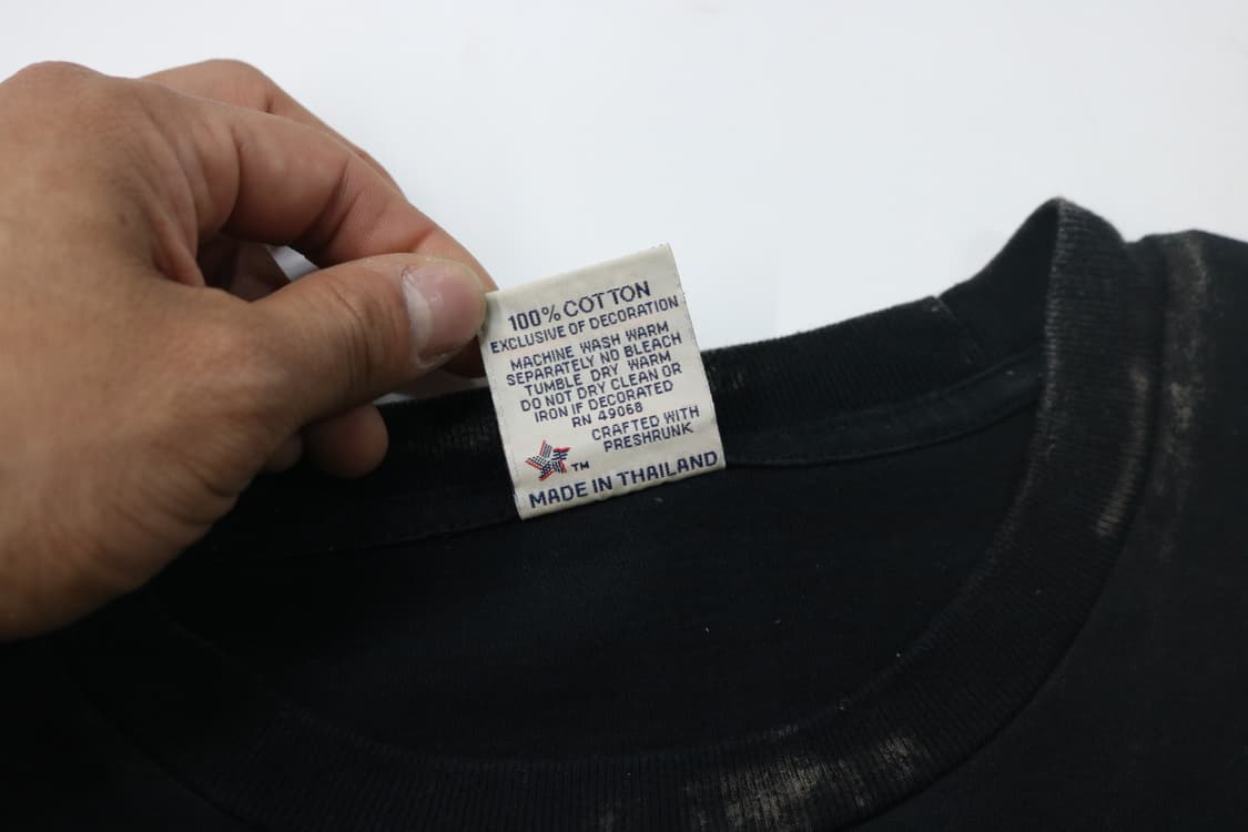 SOFFE 90s 빈티지 네온 픽셀 그래픽 블랙 티셔츠 L 상품이미지7