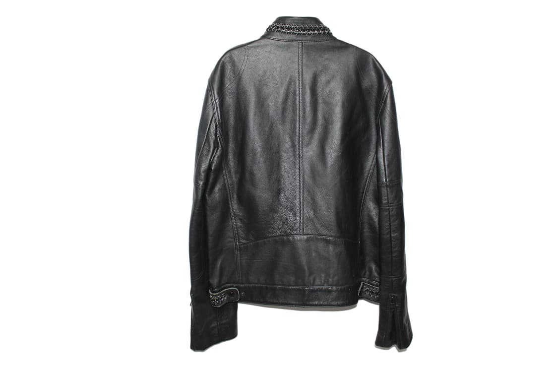 1990s Armani Exchange 알마니익스체인지 싱글 레더 자켓 상품이미지5