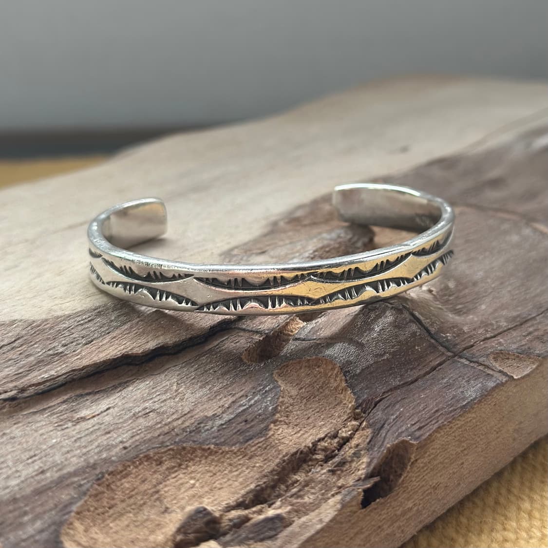 네이티브아메리칸 인디언주얼리 나바호 Nora bill tahe 커프 상품이미지2