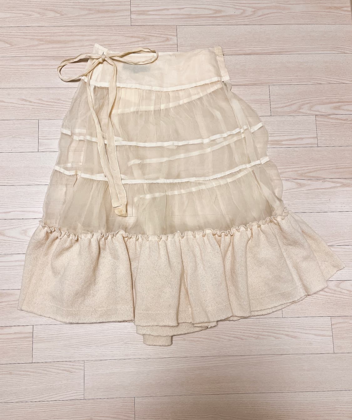 꼼데가르송 레이어드 랩스커트 상품이미지1