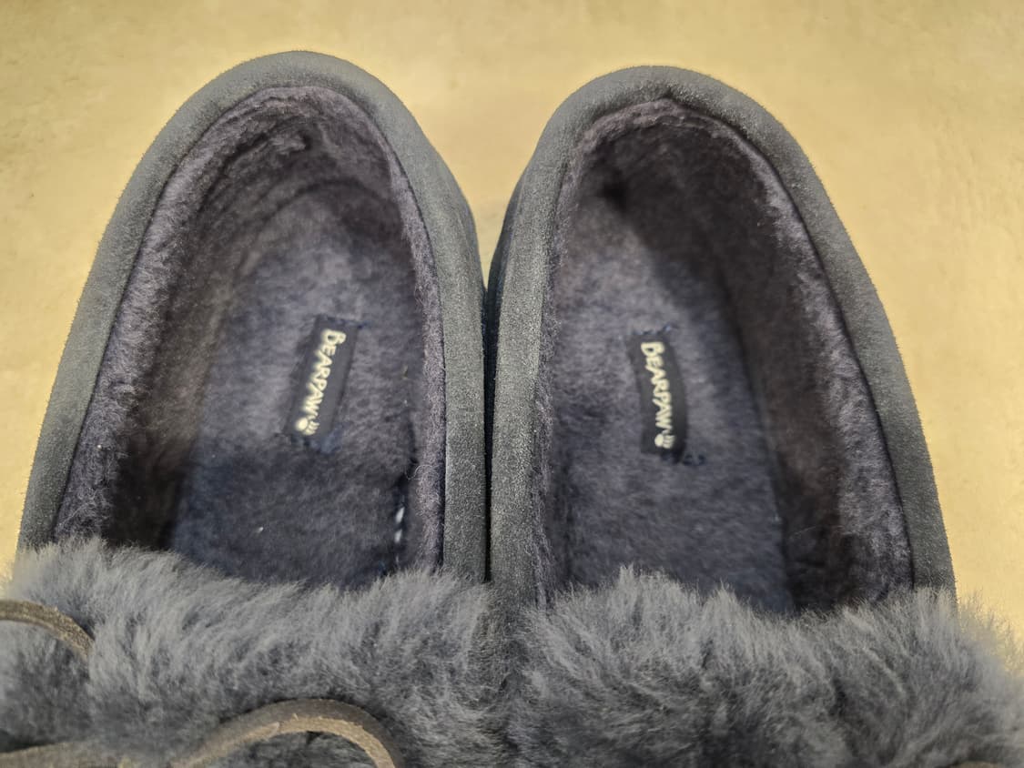 베어파우 여성 퍼 모카신 네이비 240 상품이미지7