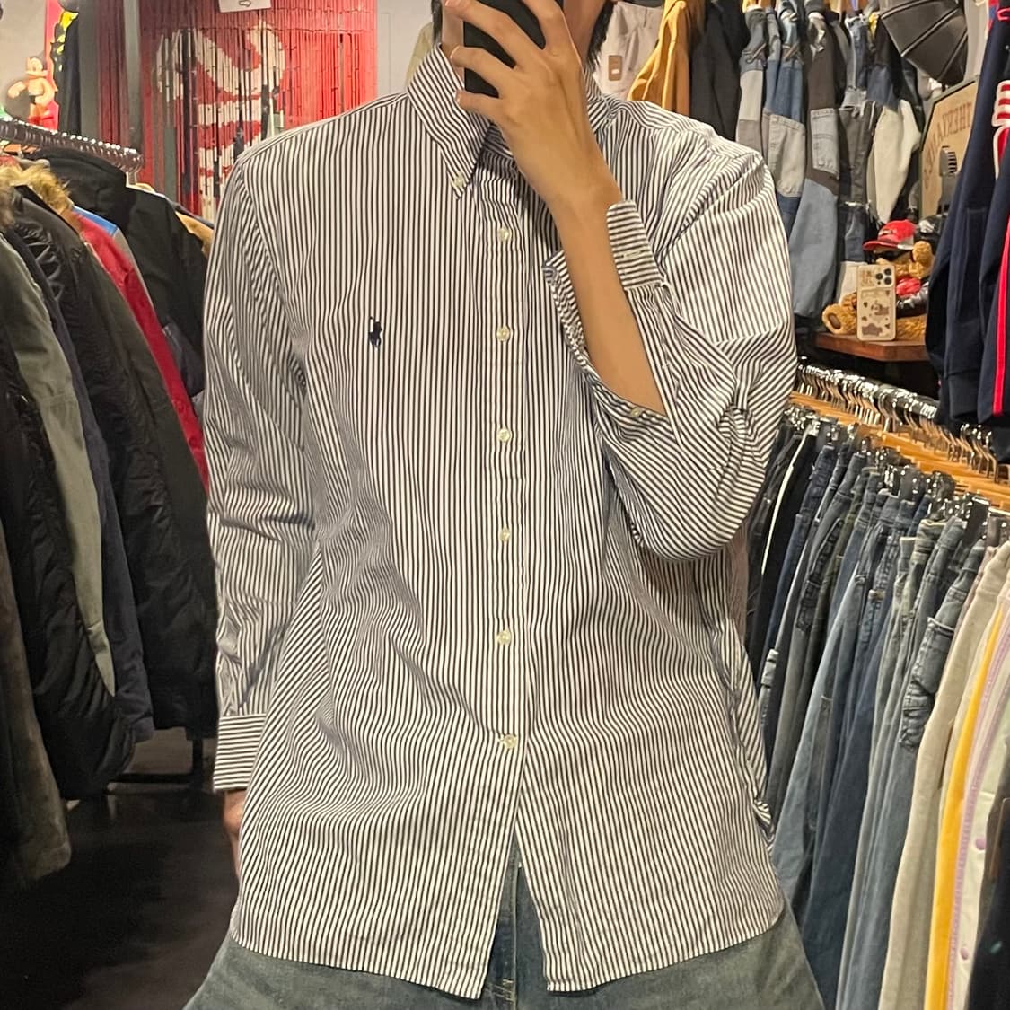 [IM] Polo 폴로 스트라이프 블루 긴팔셔츠 상품이미지2