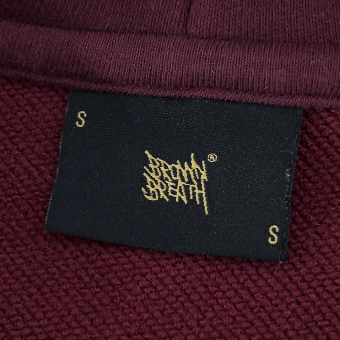 브라운브레스 버건디색 후드티 상품이미지4