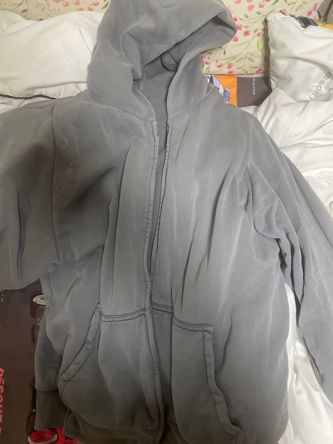 이지갭 후드집업 포에틱 그레이 라지 상품이미지1