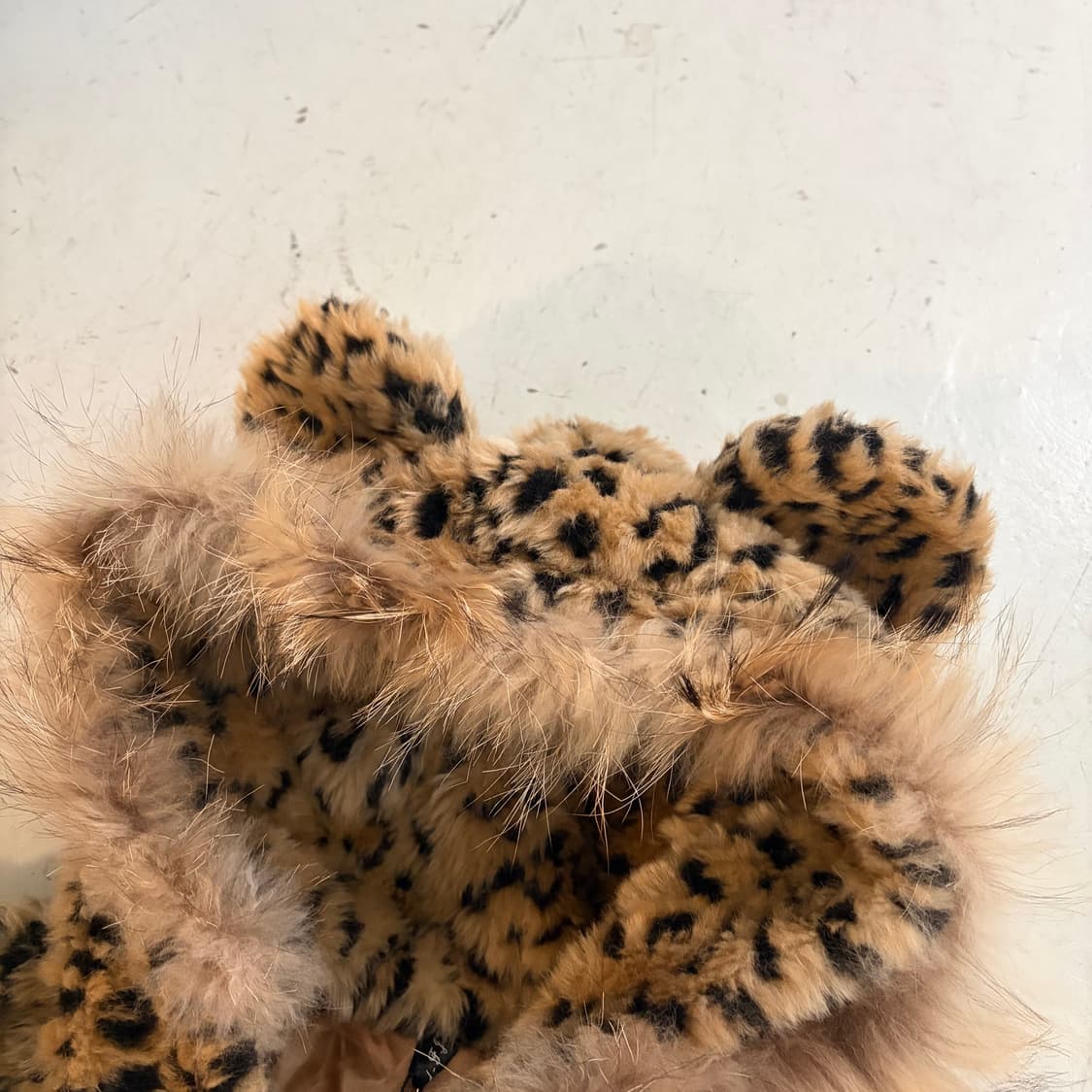 FJM 빈티지 애니멀 페이크 퍼 코트 M 상품이미지4