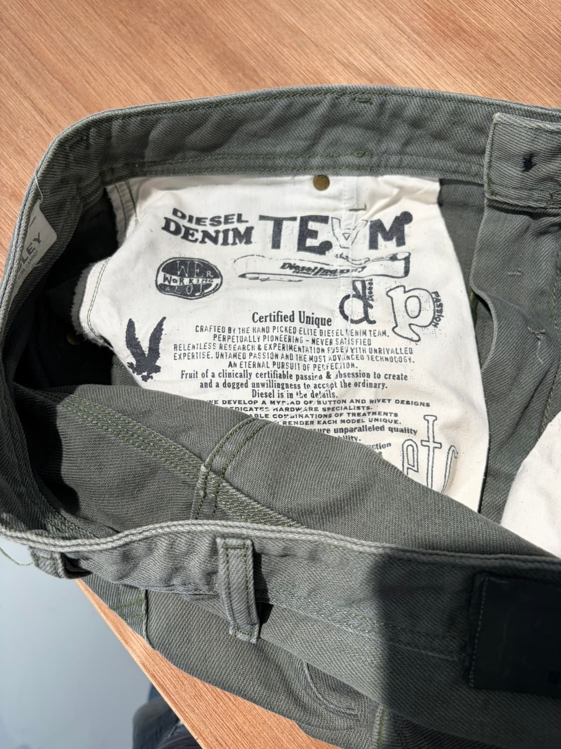 Diesel Krooley 올리브 그린 데님 상품이미지6